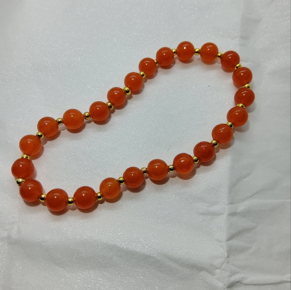 Tanzanian 14k Stretch Bead Bracelet